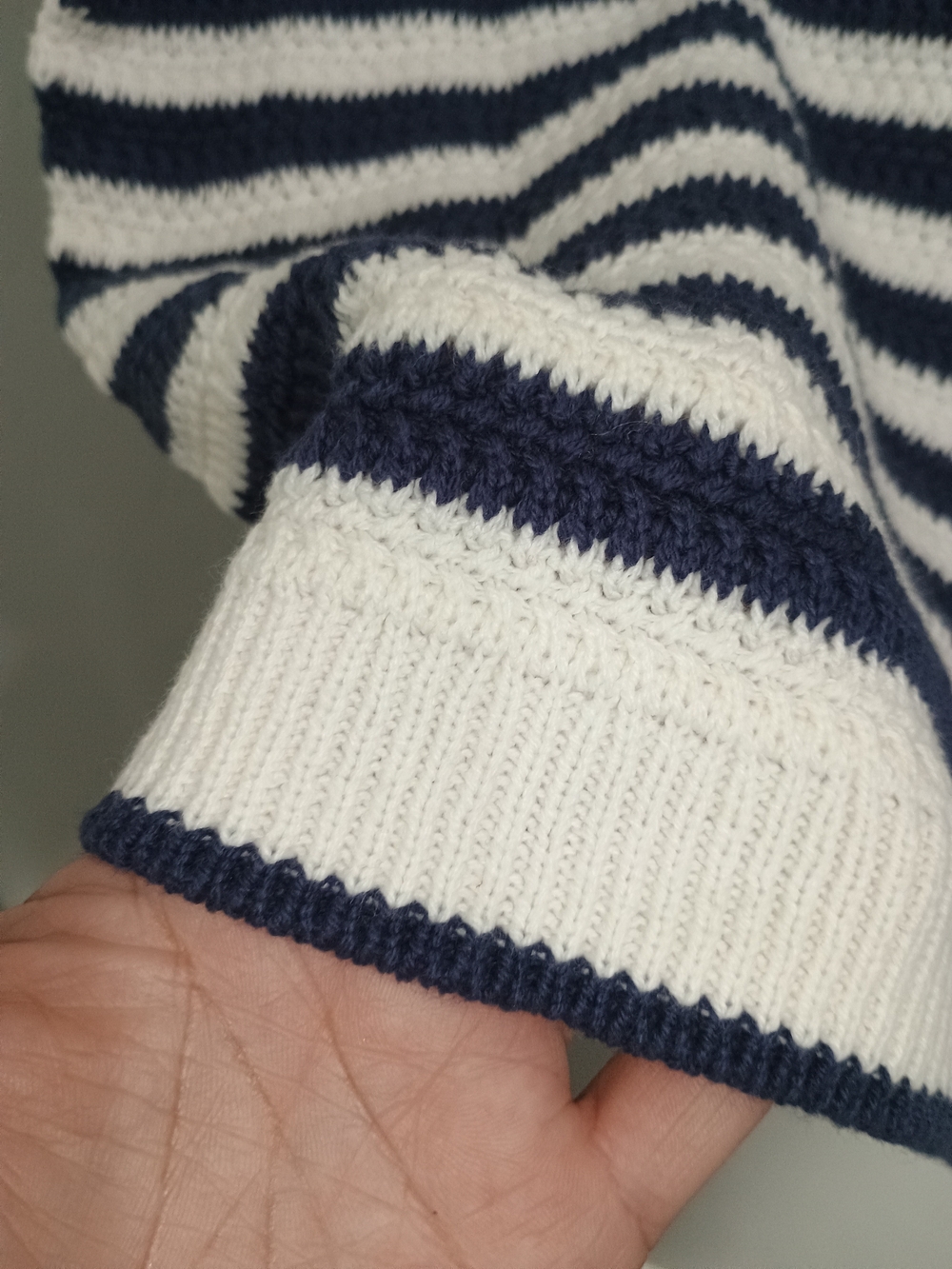 Nine West Navy & White Striped Sleeveless Knit Tank Top - Picture 5 of 11